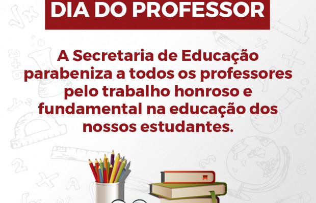 Feliz Dia do Professor